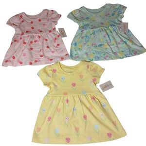 Baby Girl Dresses (Set of 3) | 3-6 Months | Garanimals | NWT